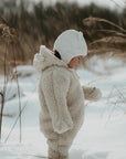 Baby/Kid Virgin Wool Overall - White