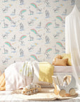 Watercolour Unicorn Wallpaper | Rainbows & Stars