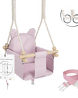 MAMOI® Babyschaukel, Baby schaukel Indoor Outdoor, Kinderschaukel aus Holz, Holzschaukel für Kinder, Schaukeln für türrahmen, Swing, Kleinkinderschaukel ab 1 jahr für Kinderzimmer-0