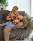 Mocha Cotton Breastfeeding Pyjamas | Nursing Loungewear Set | MilkyMoon
