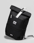 Premium Polar Explorer Backpack, waterproof hemp backpack with laptop compartment, USB charging sleeve, ergonomic support, black by Arcticus at brixbailey.com