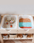 Premium Sensory Table for Kids - Montessori Learning Toy with Removable Trays for Sand, Water, and Rice Play by Vincabel's Playground at brixbailey.com