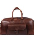 Voyager Leather Duffle – Premium Cowhide Travel Style