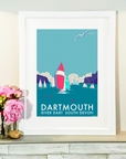 Dartmouth Vintage Seaside Travel Poster Print