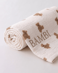 The Bear Muslin Blanket Swaddle