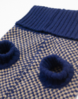 Navy Dog Jumper In Merino Lambswool