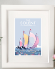 The Solent Vintage Travel Poster Print