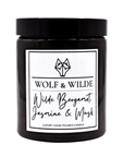 Luxury handmade UK candle with bergamot jasmine musk, premium scented aromatherapy candle, handcrafted by master chandler by Wolf & Wilde at brixbailey.com