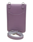 Handmade Leather Mobile Phone Pouch Plus - Pastel Violet