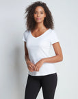 V-Neck Cotton Modal T-Shirt