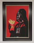 Star Wars Darth Vader French Fries Framed Poster, Premium Movie Art, Stylish Home Decor, Best-Selling Fan Gift by Zestio at brixbailey.com