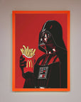 Vader French fries framed poster, premium stylish wall art, trending home decor by Zestio at brixbailey.com