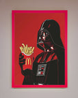 Star Wars Darth Vader French Fries Framed Poster, Premium Movie Art, Stylish Home Decor, Best-Selling Fan Gift by Zestio at brixbailey.com