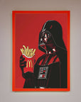 Vader French Fries Framed Poster, Premium Star Wars Wall Art, Stylish Movie Decor, Best-Selling Pop Culture Print by Zestio at brixbailey.com