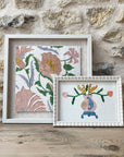 Vase Framed Embroidery Print