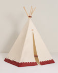 Luxury Arizona Vibes Teepee for kids, premium handcrafted play tent with organic cotton, stylish carmine design, best-selling adventure space by Ella James at brixbailey.com