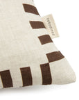 Premium linen horse cushion with blue saddle, charming retro style for kids bedroom decor by Ella James at brixbailey.com