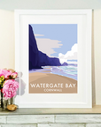Watergate Bay Vintage Seaside Print