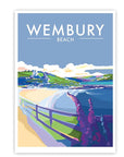 Wembury Beach Limited Edition A2 Print