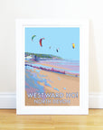 Westward Ho Vintage Seaside Poster