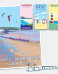 Westward Ho Vintage Seaside Poster