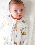 Cozy Easter Bunny Bamboo & Organic Cotton Zip Sleepsuit One Piece