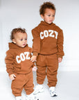 COZY Mini Tracksuit Brown Sets