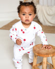 Cherry Bamboo & Organic Cotton Two-Piece Set Long Sleeve Pyjamas