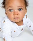 Bear Cotton Zip Sleepsuit One Piece