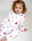 Love Heart Bamboo & Organic Cotton Zip Sleepsuit One Piece