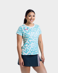 Aixo Leopard Womens Top Ivory