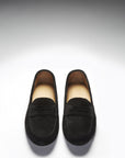 Women's Penny Driving Loafers, black suede