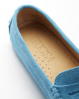 Women's Penny Driving Loafers, turquoise suede