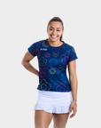 Aixo Spring Womens Top Navy