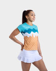 Aixo Sundae Womens Top Teal