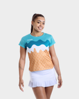 Aixo Sundae Womens Top Teal