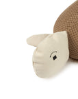 Luxury Wabi-Sabi turtle cushion, handcrafted in Spain, premium whimsical nursery decor, best-selling unique kids room accessory by Ella James at brixbailey.com