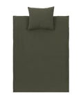 Wabi-Sabi washed organic cotton duvet cover set with pillowcase, luxury Vetiver bed linen, premium textured poplin, Nobodinoz by Ella James at brixbailey.com
