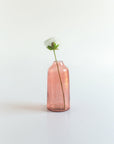 Handblown Hammered Glass Bud Vase
