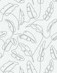Freya Minimalist Tropical Leaf Wallpaper