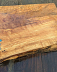 Beech Kitchen Board with Blue Epoxy Detail 40cm