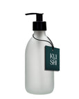 White Glass Pump Bottle