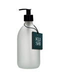 White Glass Pump Bottle