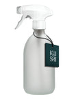 White Glass Spray Bottle