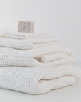 Honeycomb Waffle Towel White