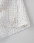 Honeycomb Waffle Towel White