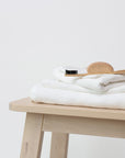 Honeycomb Fine Waffle Towel - White