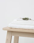 Honeycomb Fine Waffle Towel - White