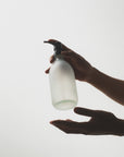 White Glass Soap Dispenser