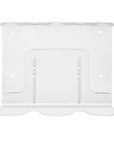 White Triple Bottle Holder Wall Mount